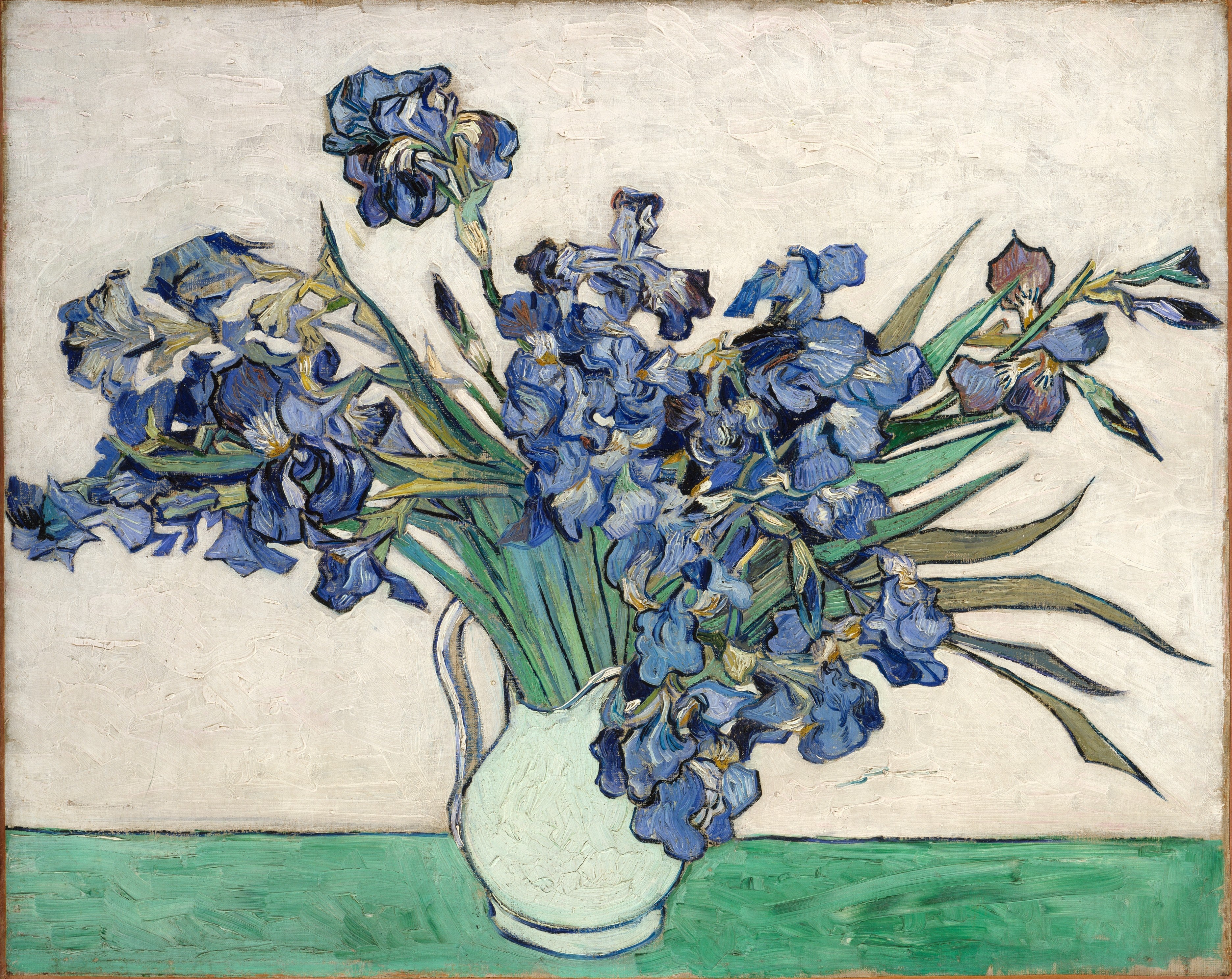 Reproduction du tableau « Les Iris - Vincent van Gogh » par Alpha Reproduction en peinture à l’huile