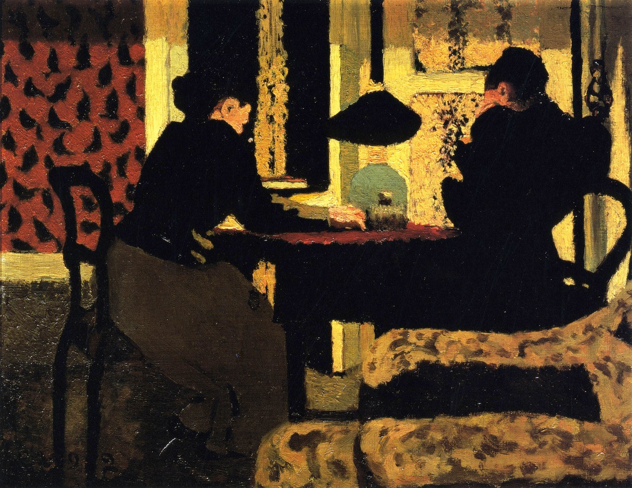 Sous la lampe - Édouard Vuillard