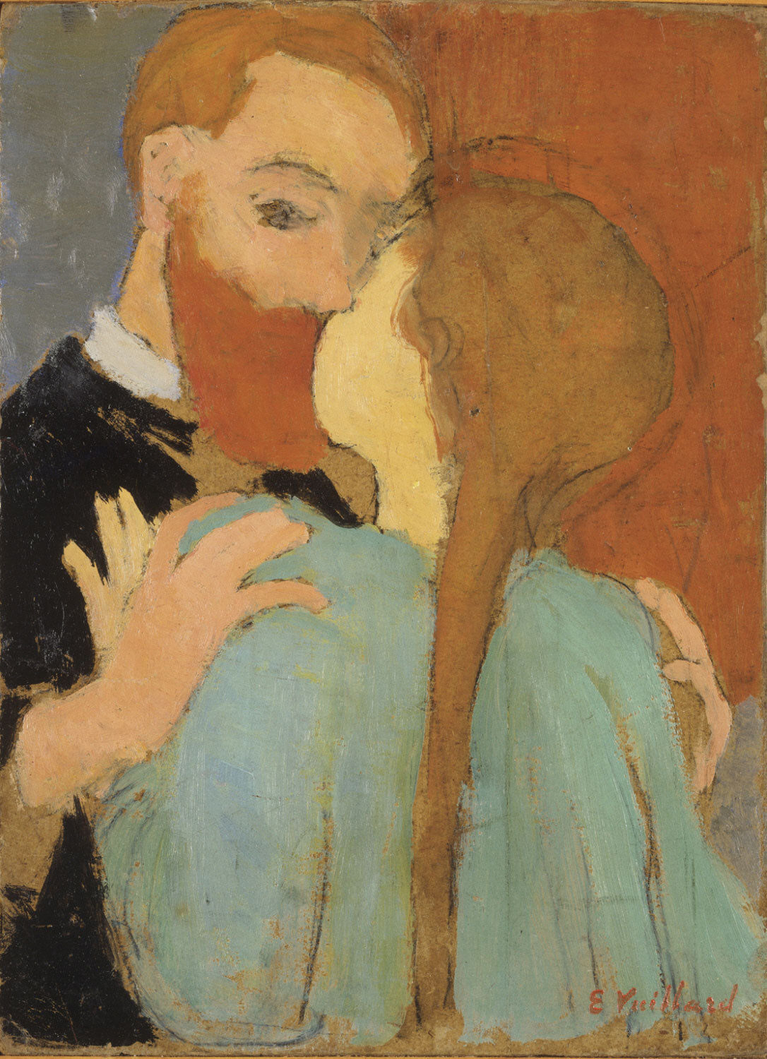 Le baiser - Édouard Vuillard