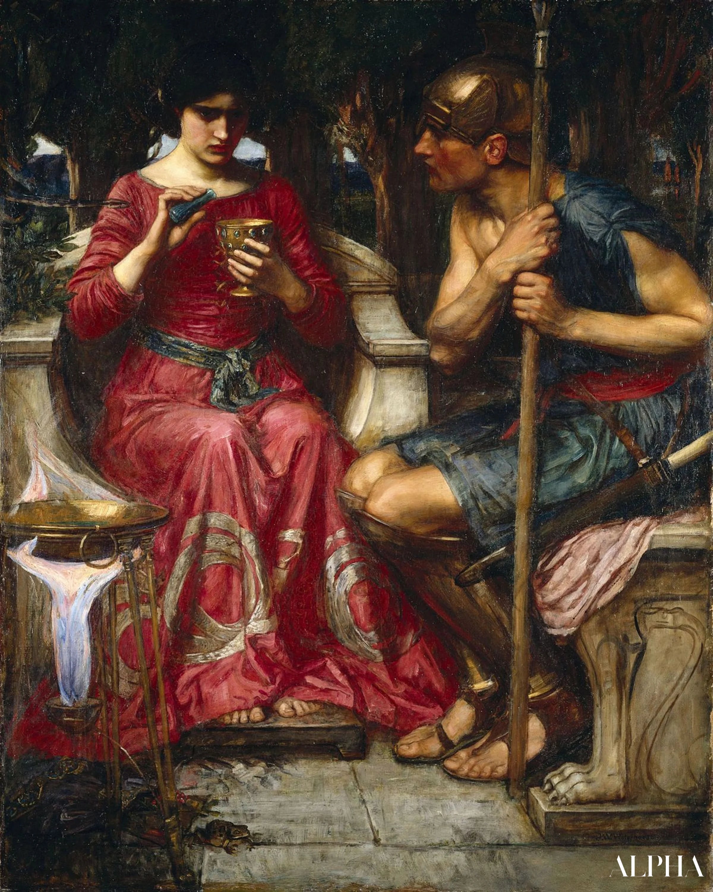 Reproduction du tableau « Jason et Médée - John William Waterhouse » par Alpha Reproduction en peinture à l’huile