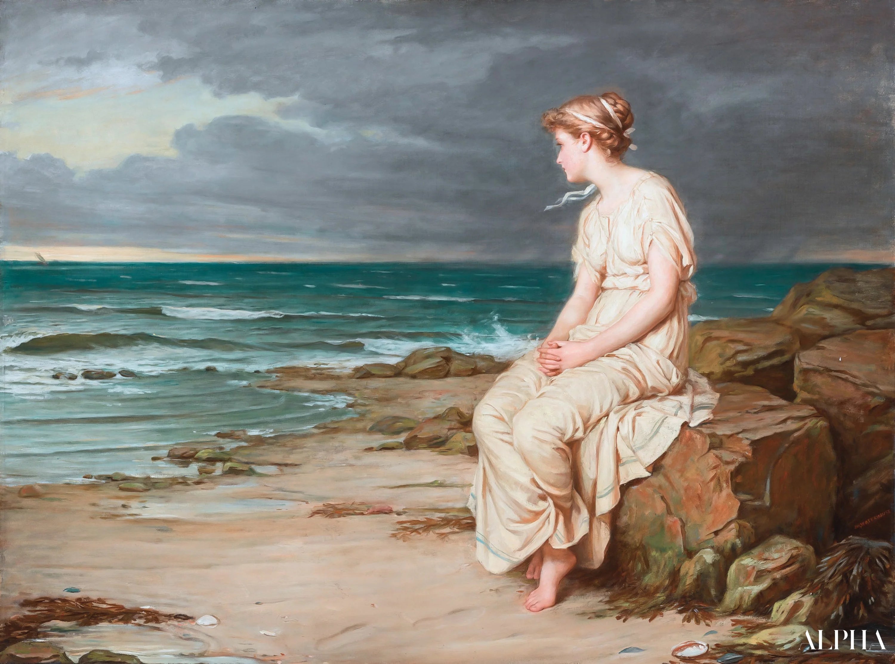 Reproduction du tableau « Miranda  - John William Waterhouse » par Alpha Reproduction en peinture à l’huile