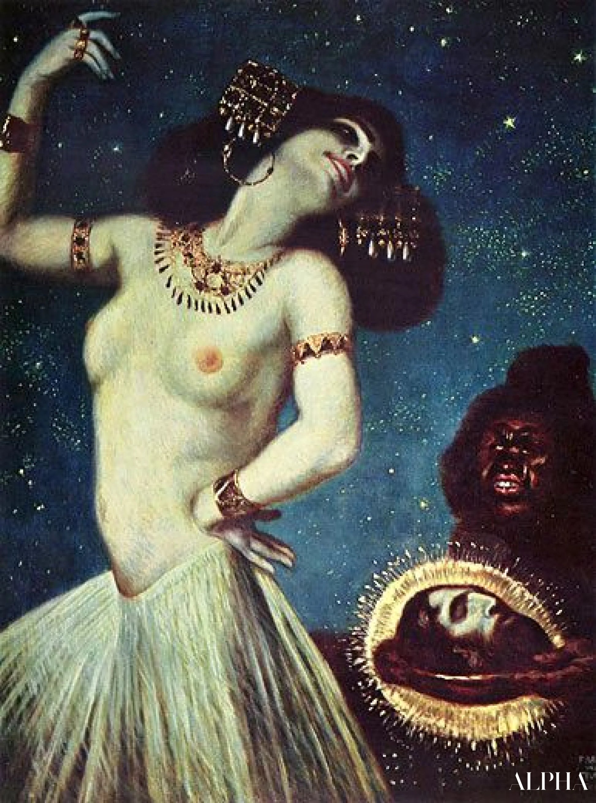 Reproduction du tableau « Salomé - Franz von Stuck » par Alpha Reproduction en peinture à l’huile
