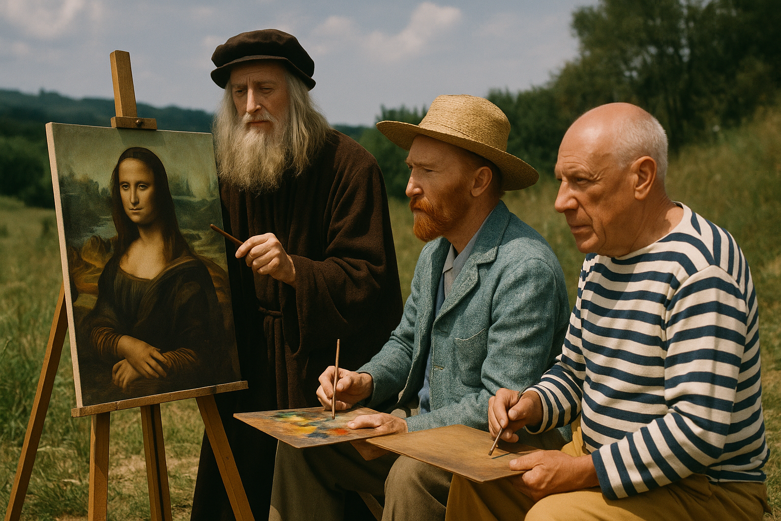 예시 그림이 포함된 10대 예술 운동