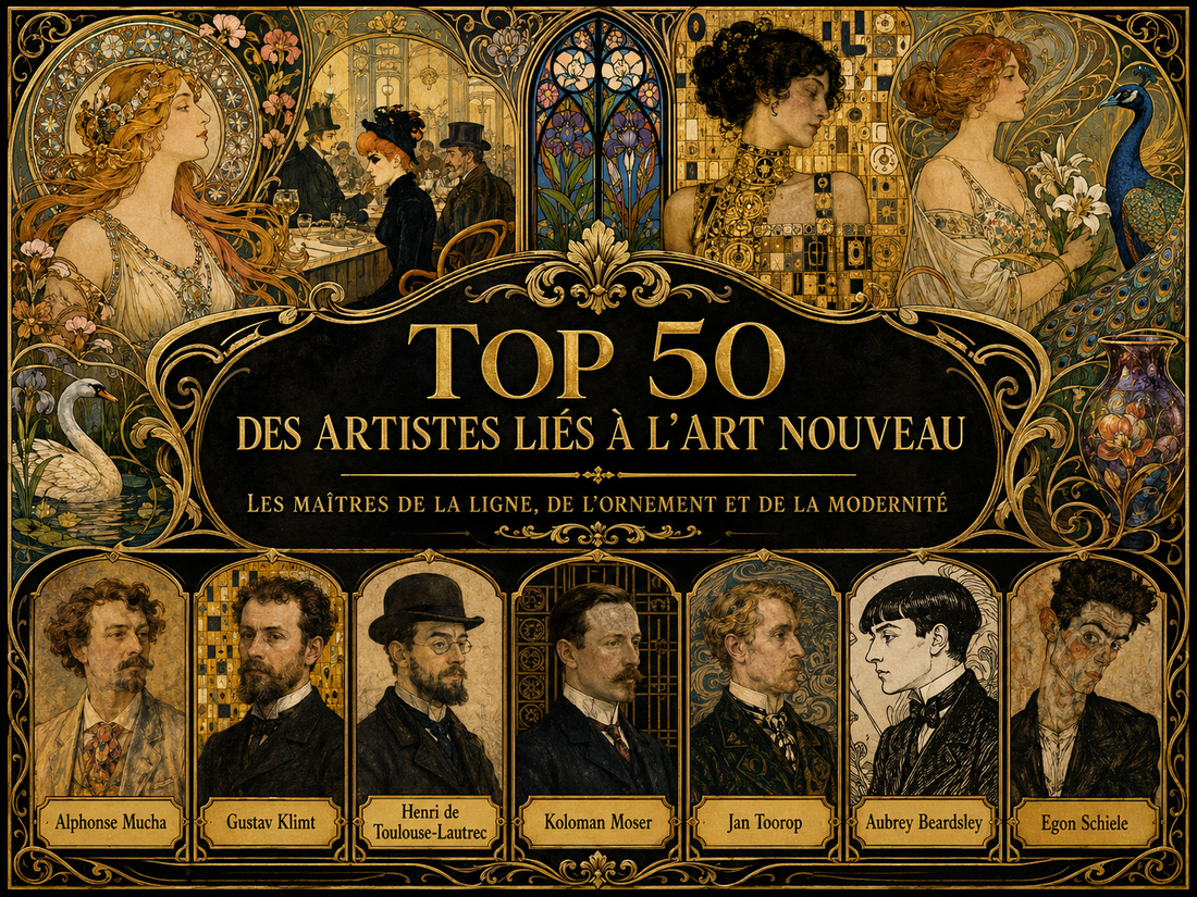 Top 50 artistes Art nouveau célèbres : courbes folles