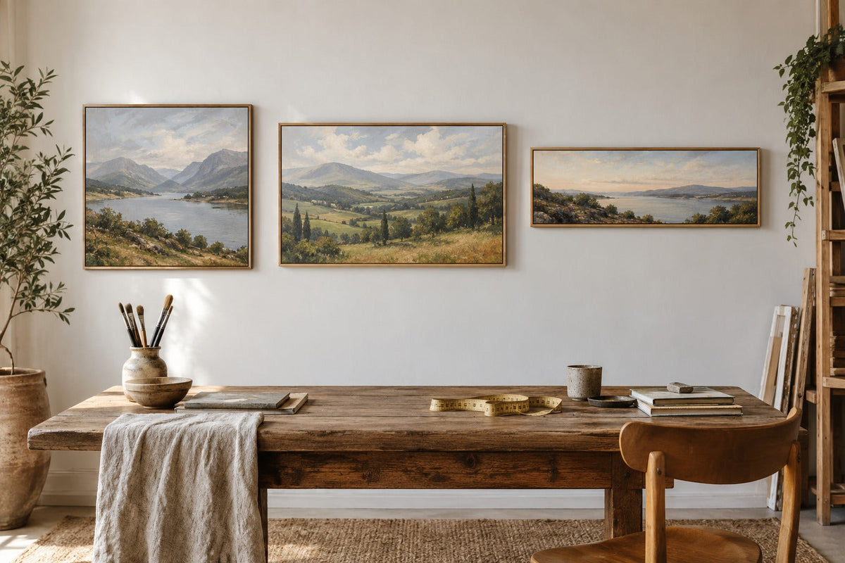 Illustration IA de plusieurs proportions de tableaux