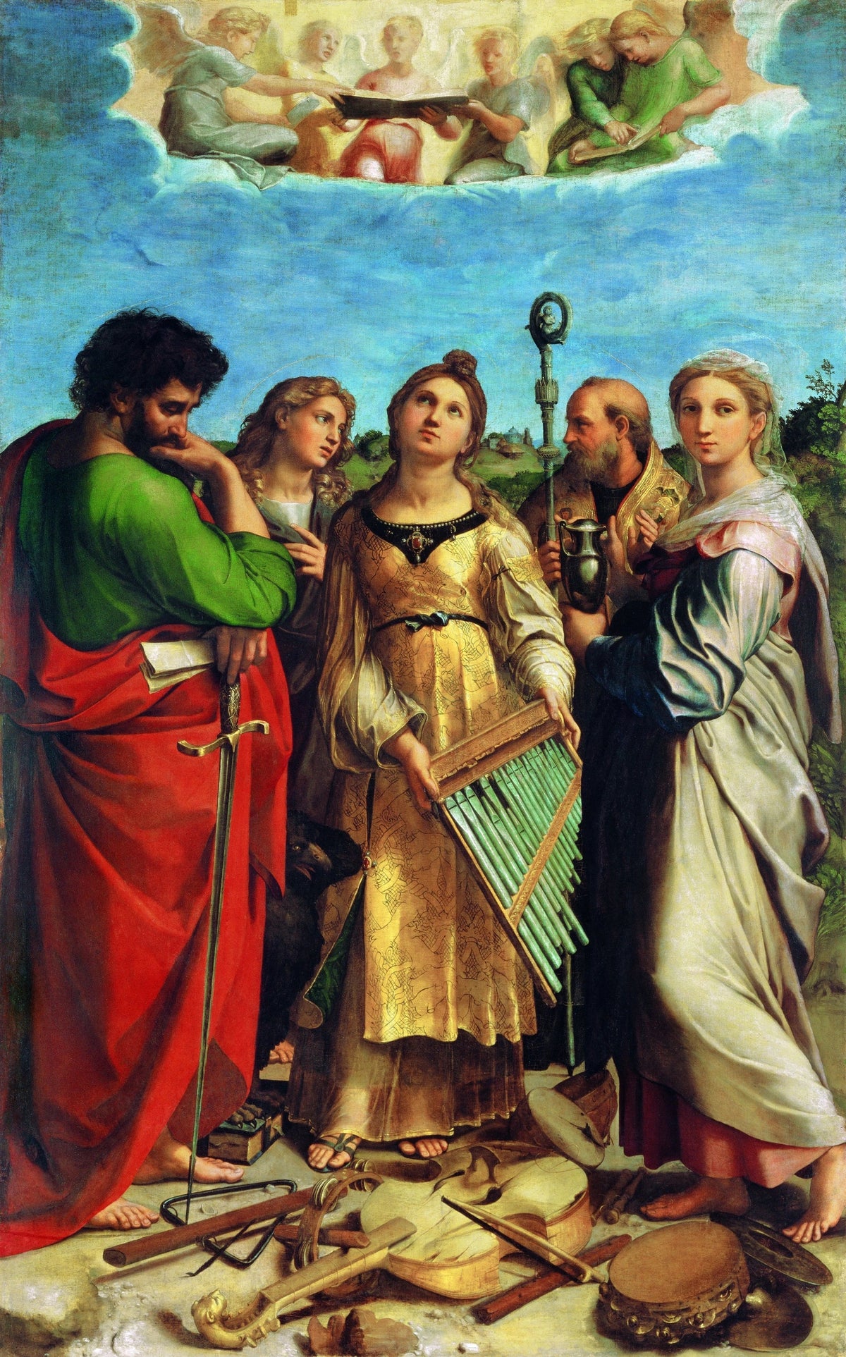 L’Extase de sainte Cécile — Raphaël