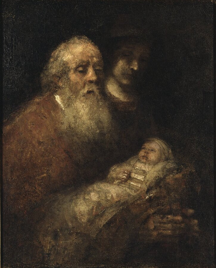 Rembrandt, Siméon au Temple, vers 1669, Nationalmuseum de Stockholm