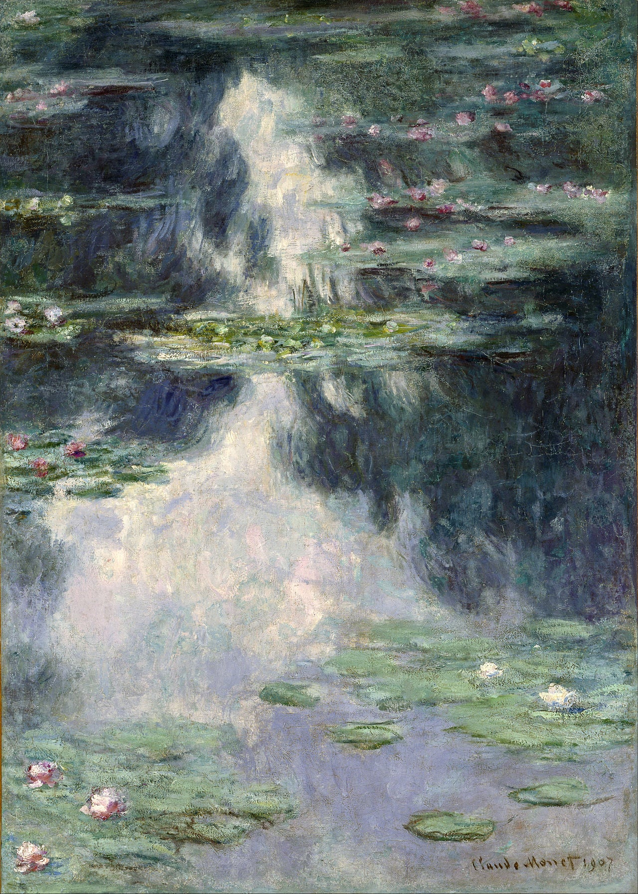 🌿 수련 연못 – 클로드 모네 (1907)