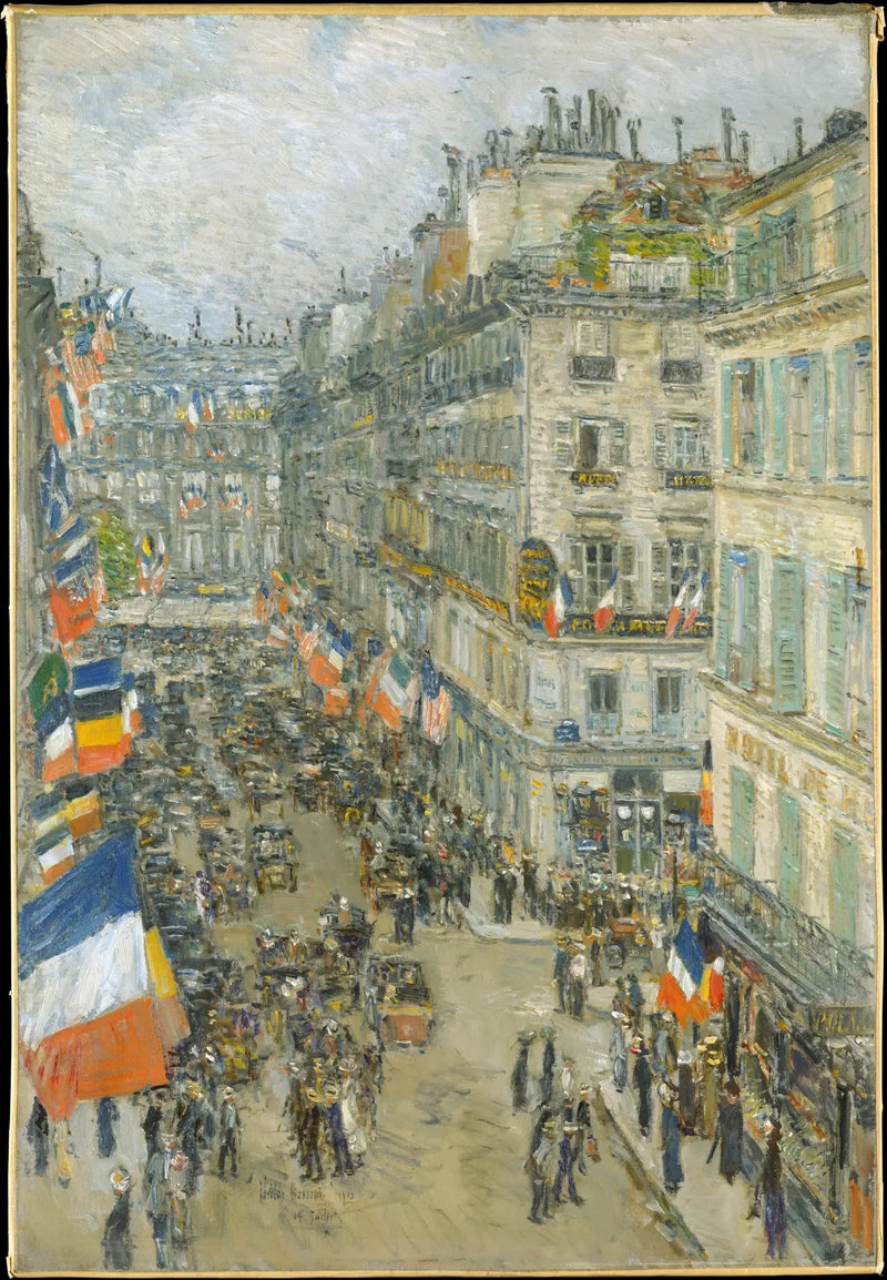 14월 7일, 다누 거리, 1910년 - 차일드 해섬

Source:
14 juillet, rue Daunou, 1910 - Childe Hassam