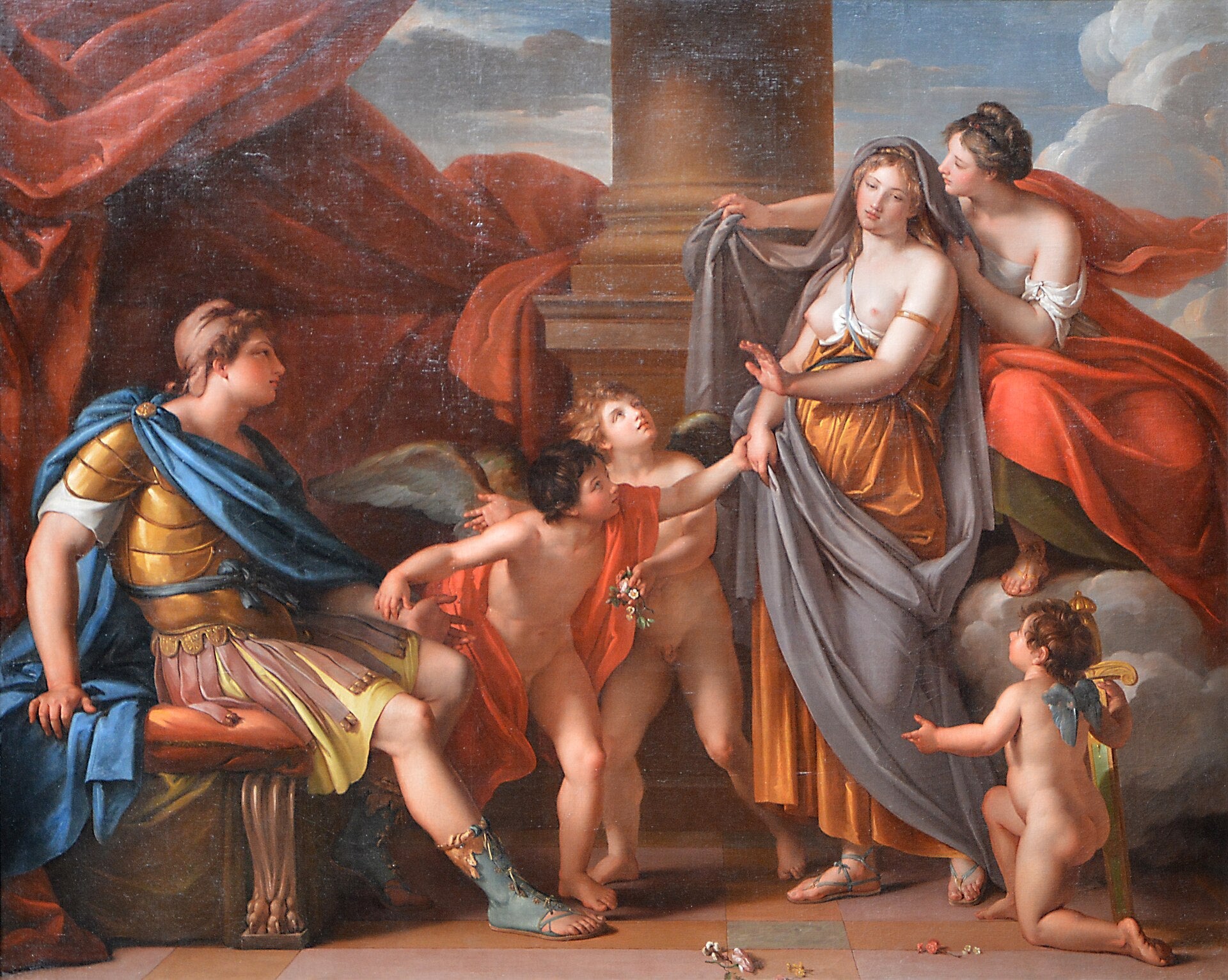 Vénus présentant Hélène à Pâris, Gavin Hamilton, 1777, peinture à l’huile