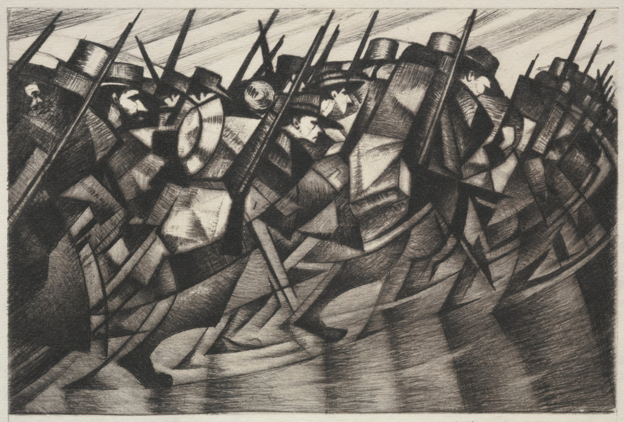 Retour aux tranchées - C. R. W. Nevinson