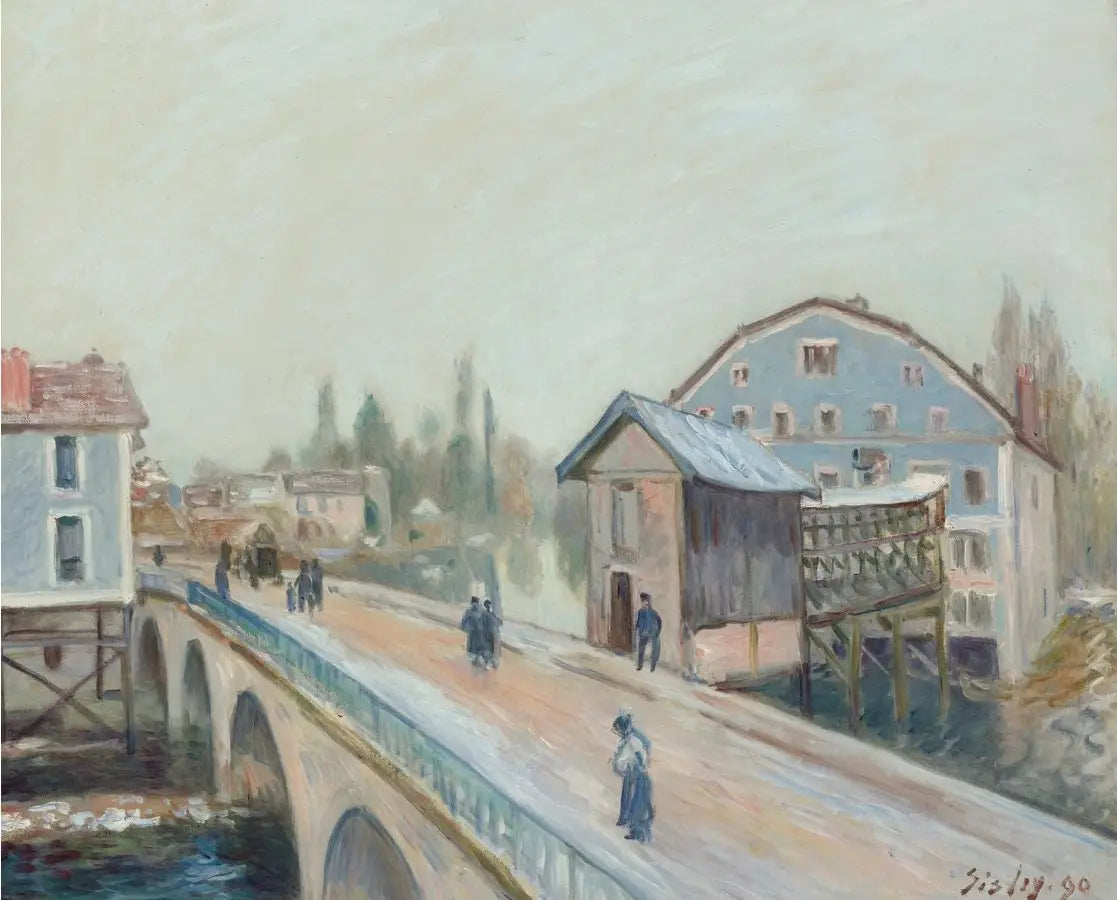 Reproduction du tableau « Le Pont de Moret - Alfred Sisley » par Alpha Reproduction en peinture à l’huile