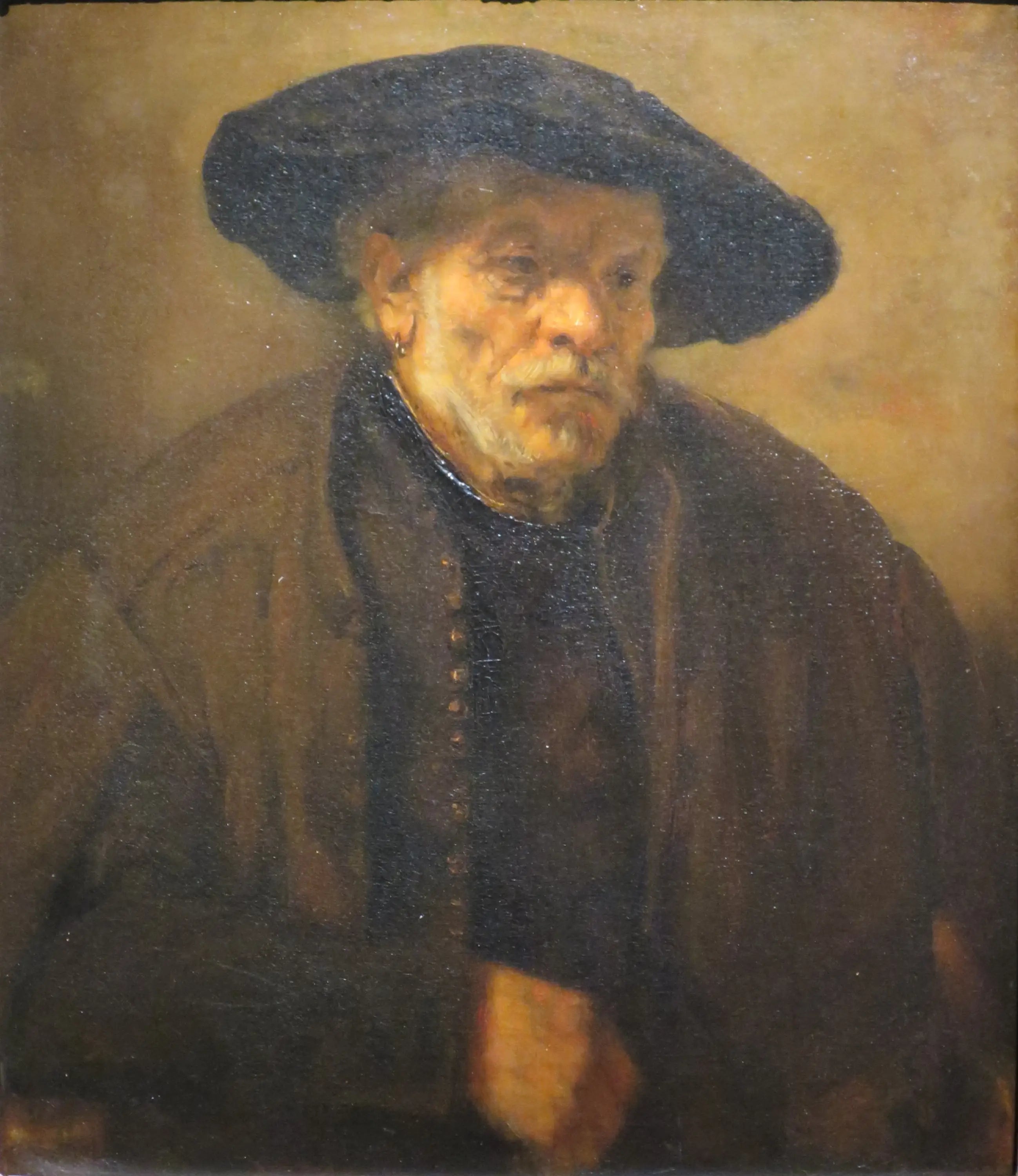 Reproduction du tableau « Portrait d'un homme âgé. - Rembrandt » par Alpha Reproduction en peinture à l’huile