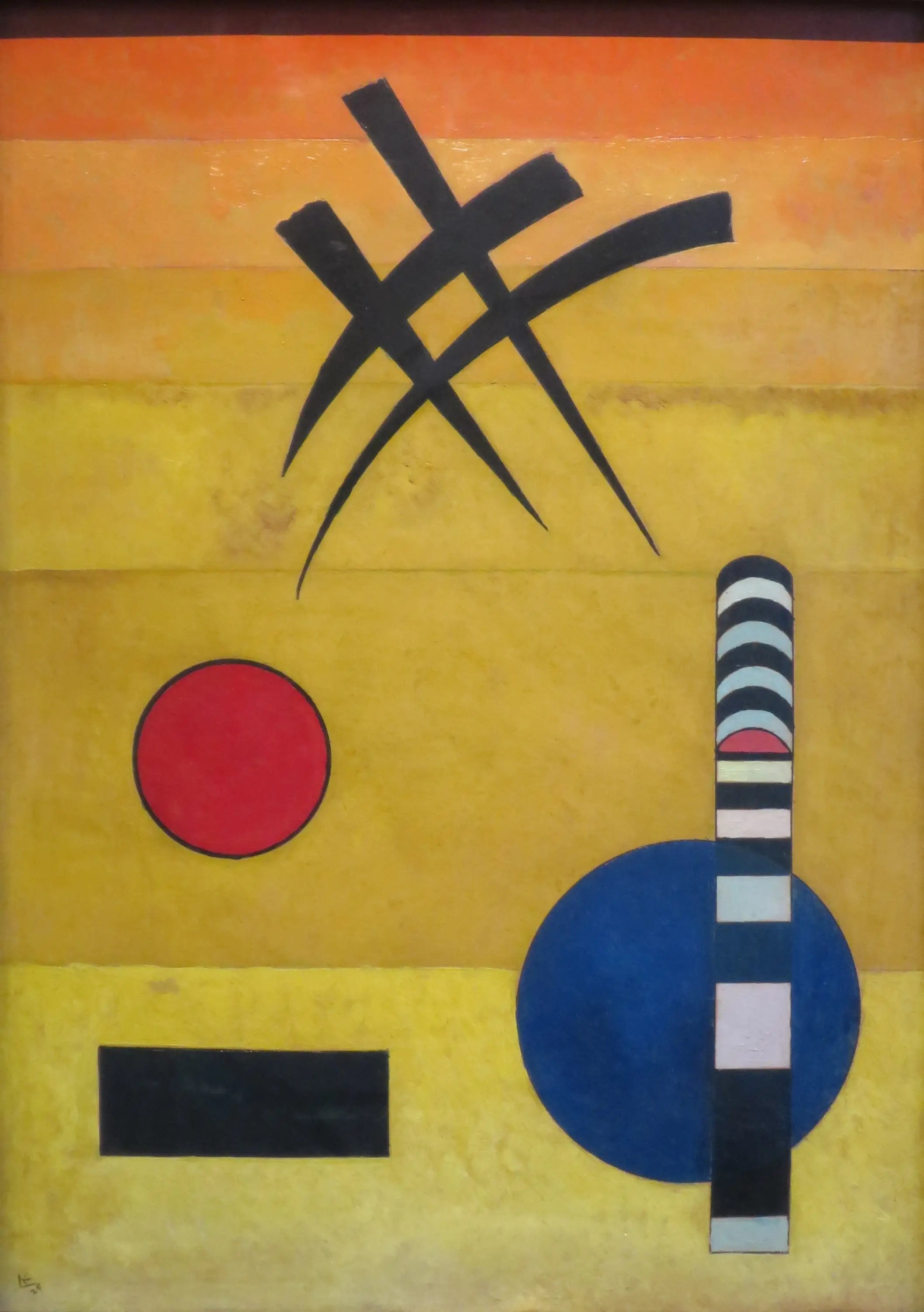 Reproduction du tableau « Signe - Vassily Kandinsky » par Alpha Reproduction en peinture à l’huile