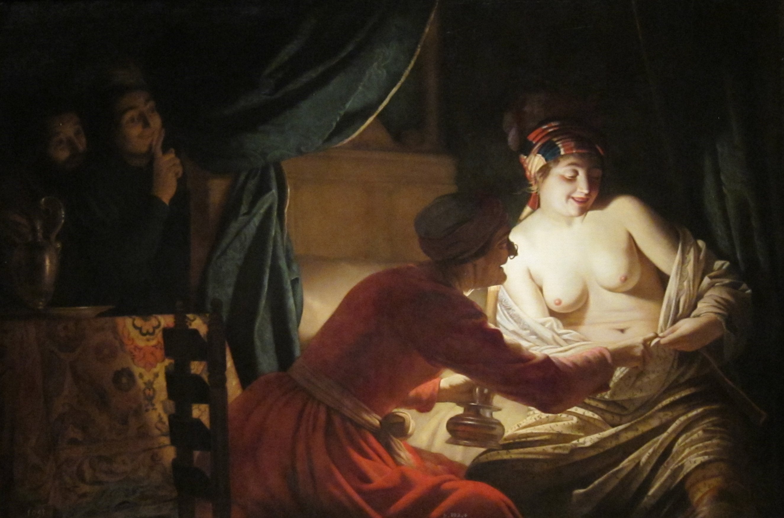 La chasse aux puces - Gerrit van Honthorst