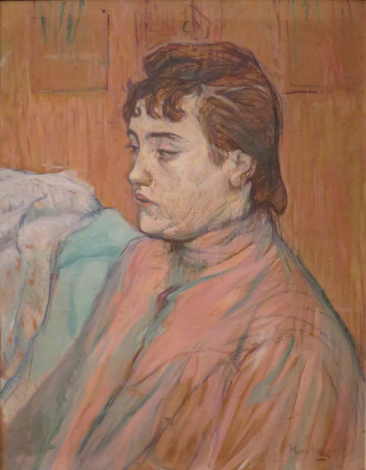 Reproduction du tableau « Portrait d'une prostituée - Henri de Toulouse-Lautrec » par Alpha Reproduction en peinture à l’huile