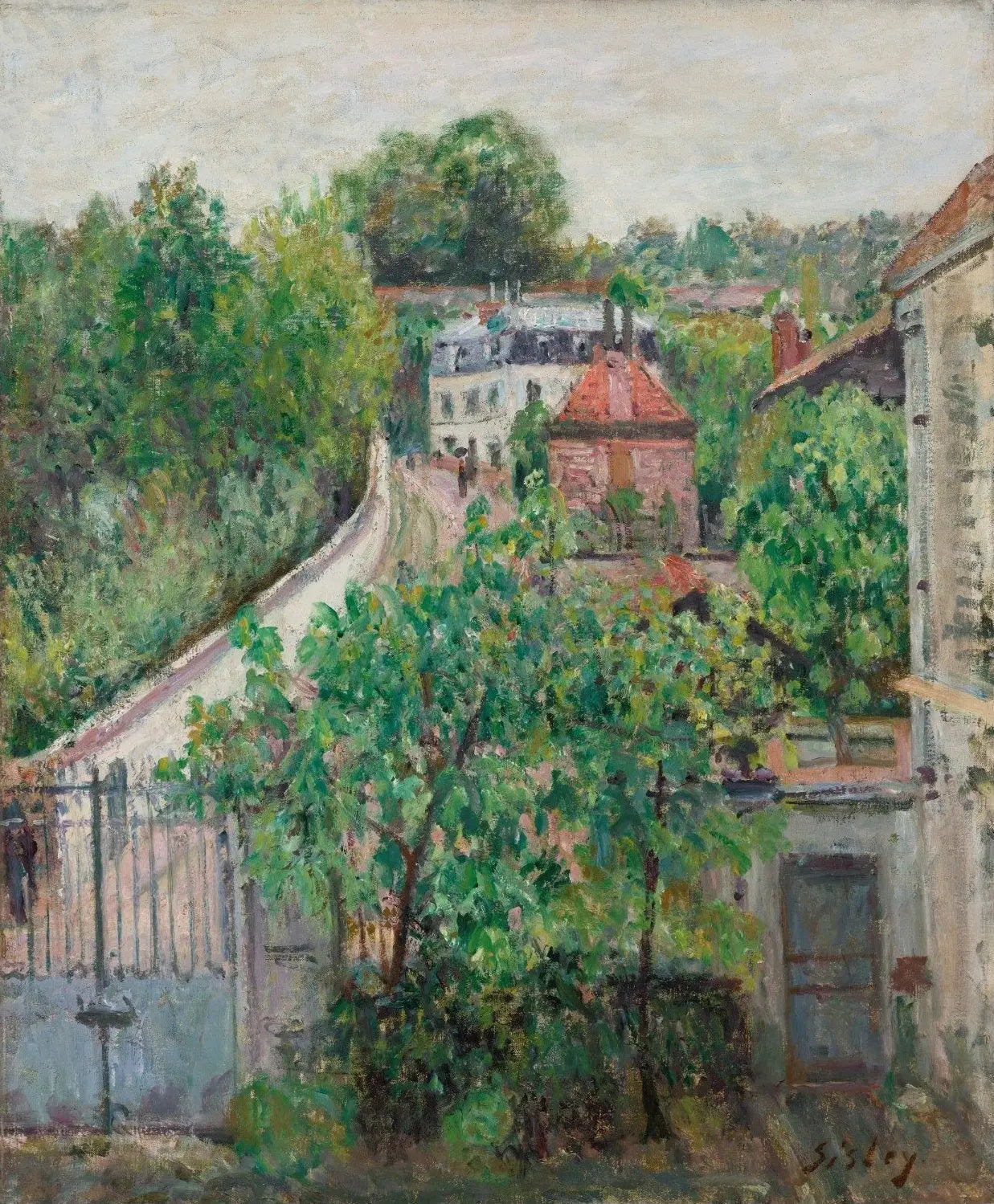 Reproduction du tableau « Vue de Sèvres - Alfred Sisley » par Alpha Reproduction en peinture à l’huile