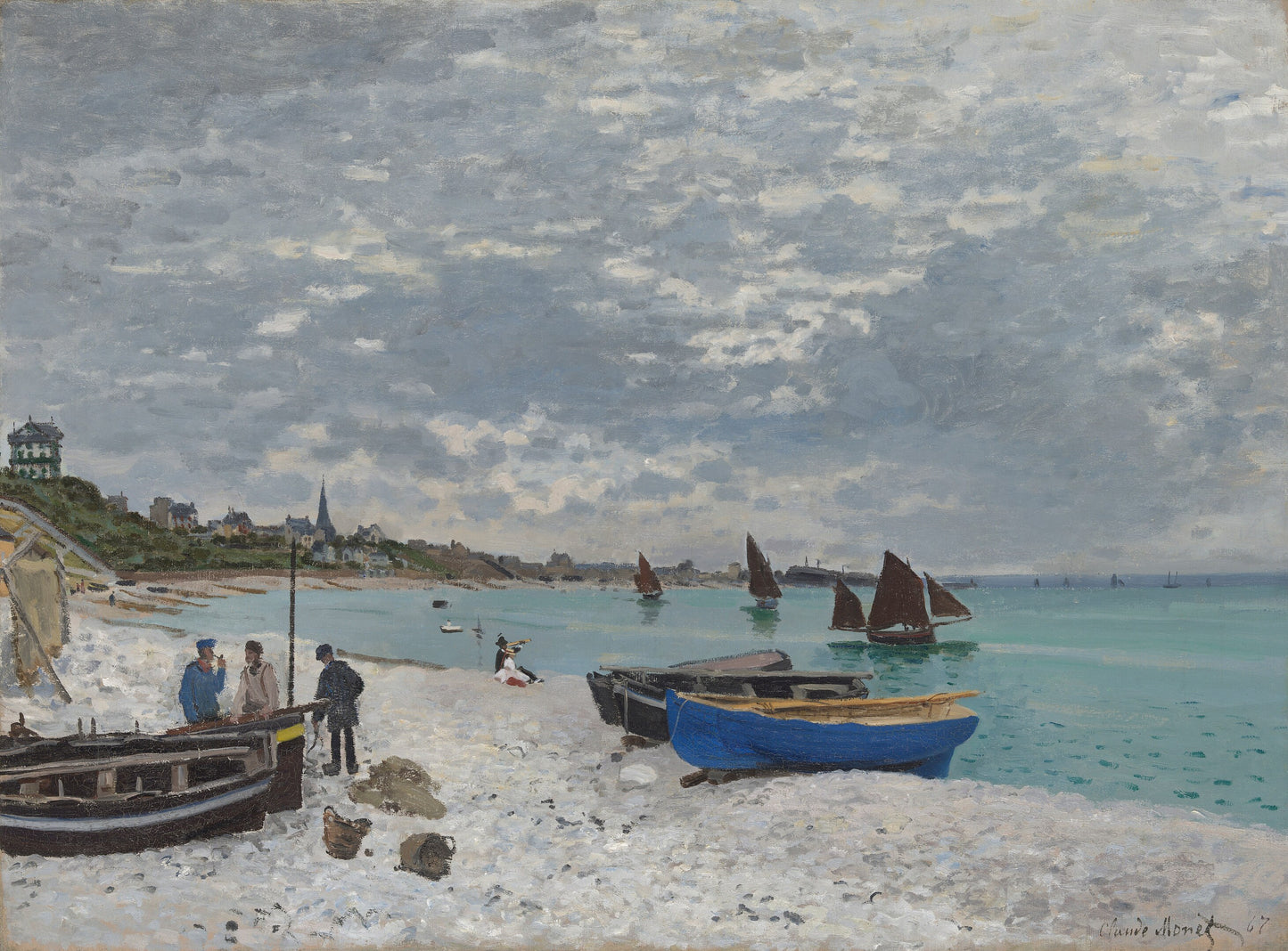 "생트아드레스의 해변" – 클로드 모네, 1867