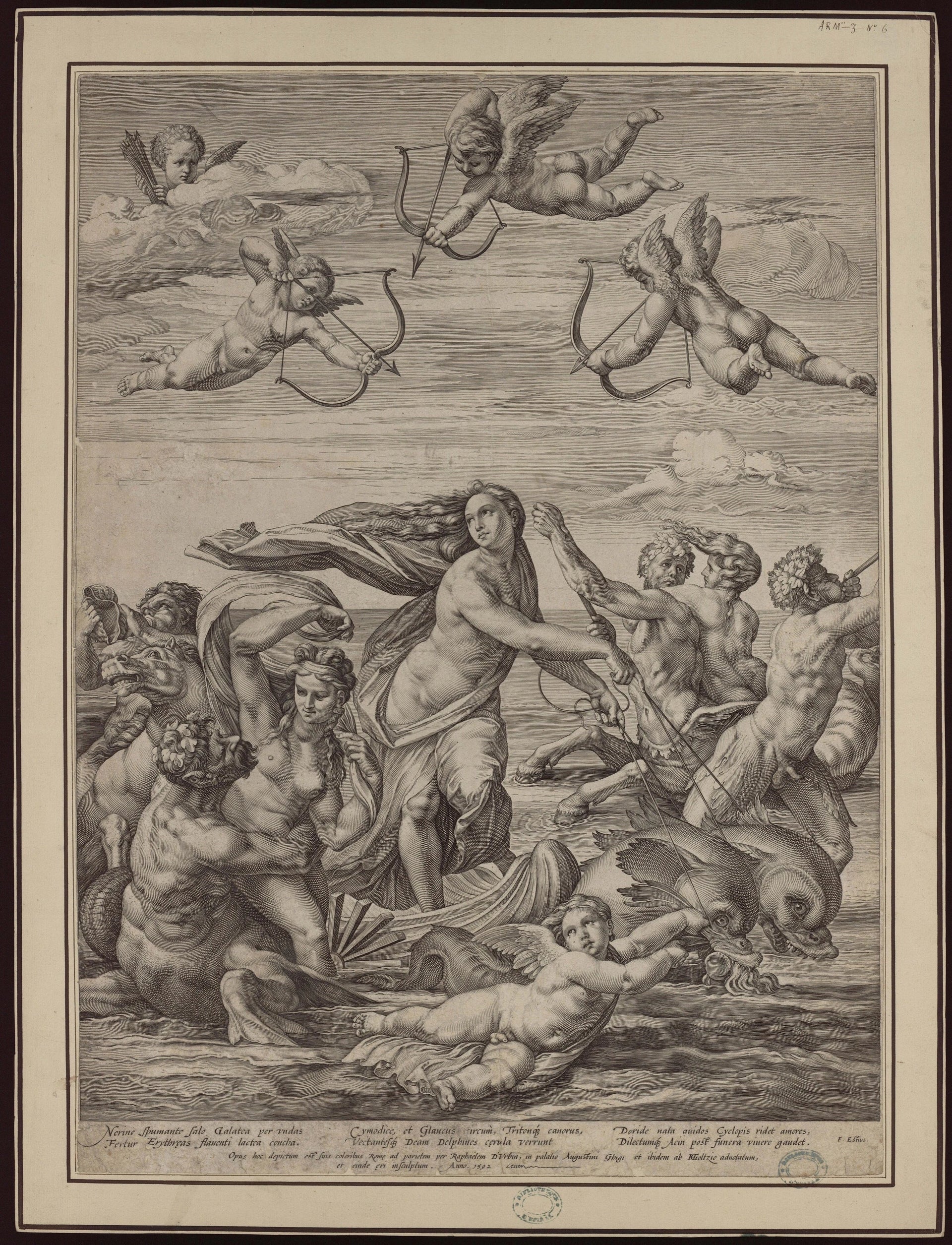 Le Triomphe de Galatée - Raphaël Sanzio - Réproduction huile sur toile