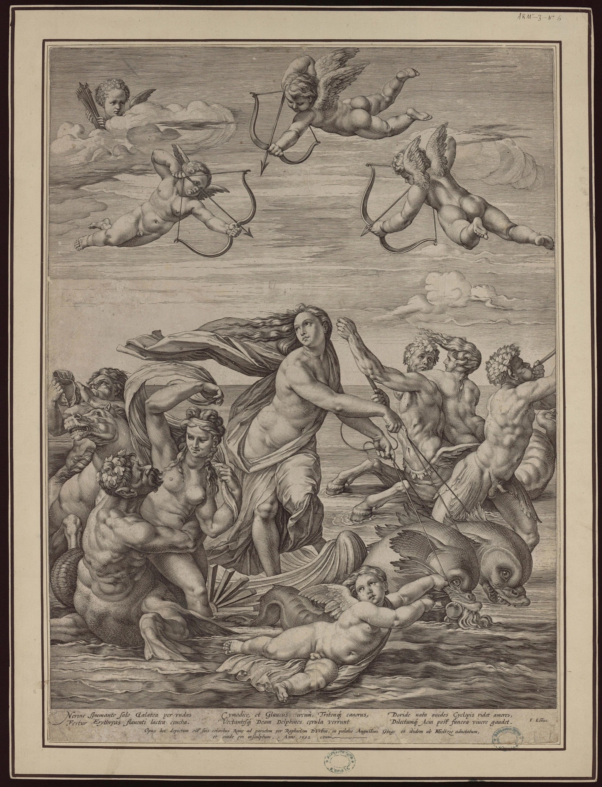 Le Triomphe de Galatée - Raphaël Sanzio - Réproduction huile sur toile