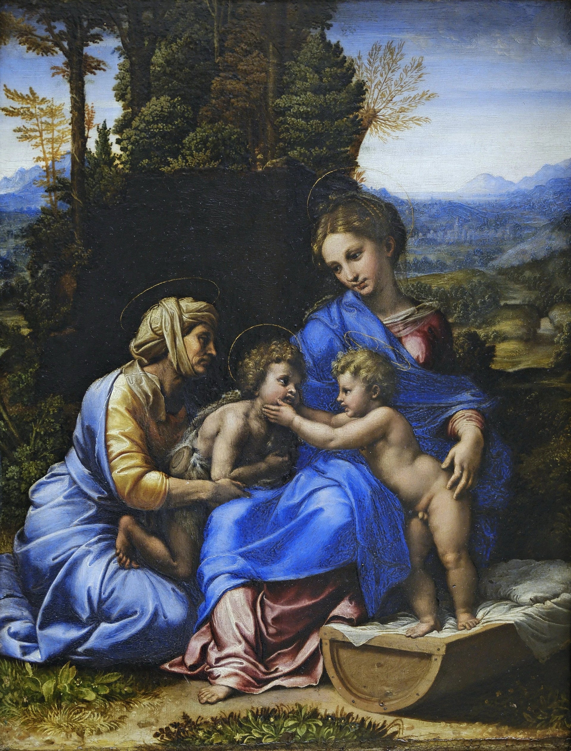 La Petite Sainte Famille - Raphaël Sanzio - Réproduction huile sur toile