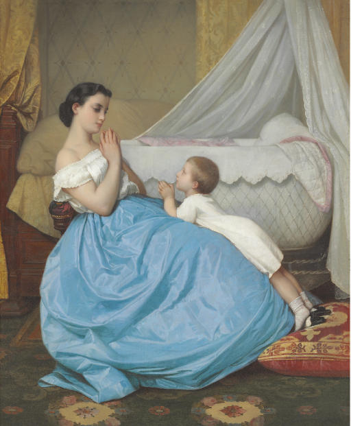 Une prière du soir - Auguste Toulmouche