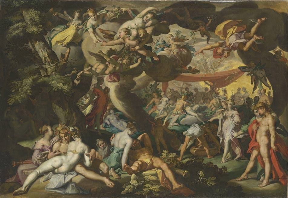 Les noces de Pélée et Thétis - Abraham Bloemaert image 1 reproduction de peinture à l’huile