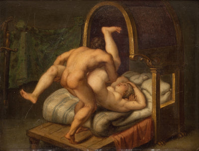 Nuditet med mand og kvinde - Agostino Carracci