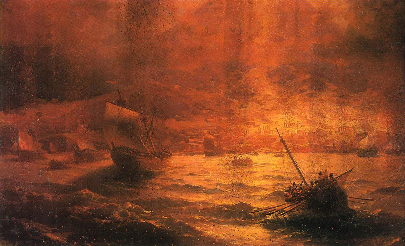 Destruction de Pompéi - Ivan Aïvazovski