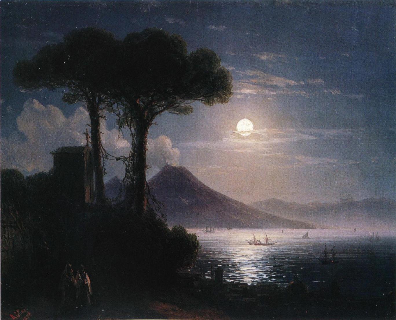 Clair de lune à Naples - Ivan Aïvazovski