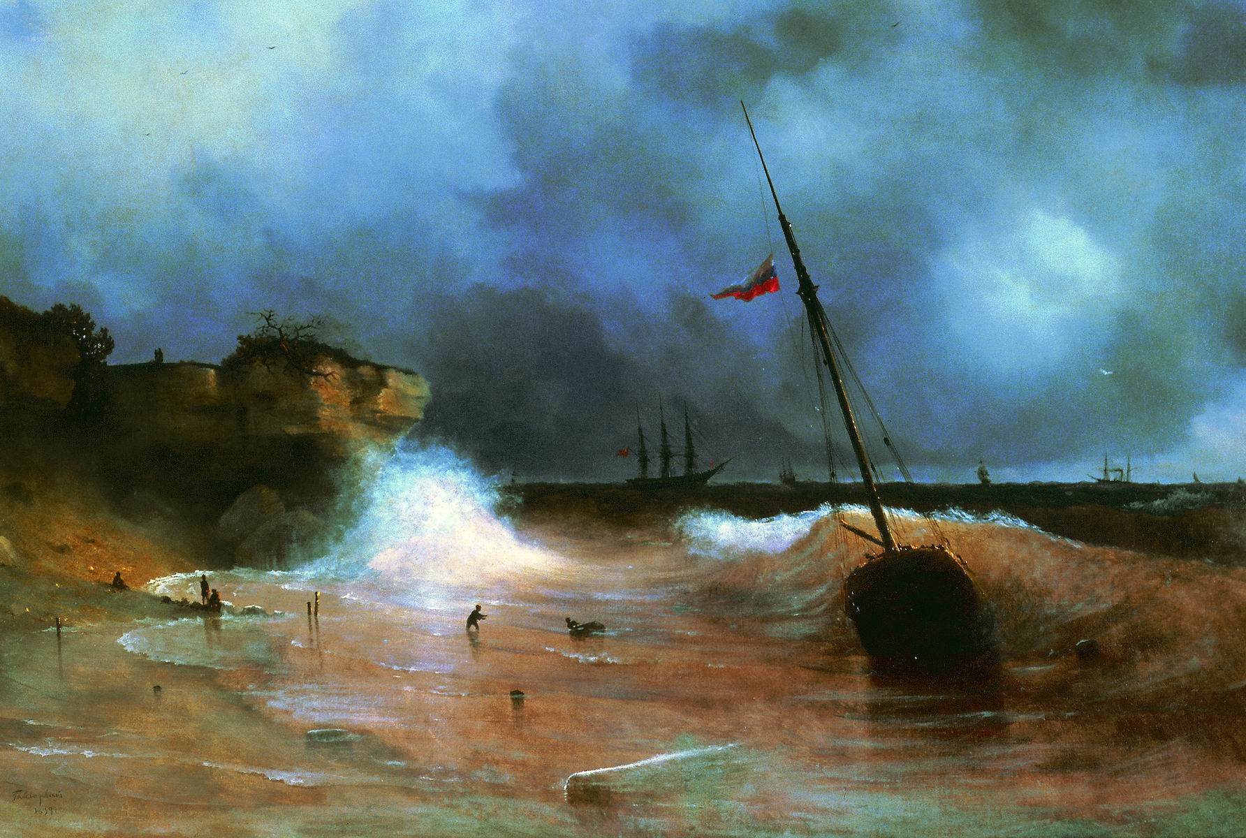 Fin de la tempête - Ivan Aïvazovski