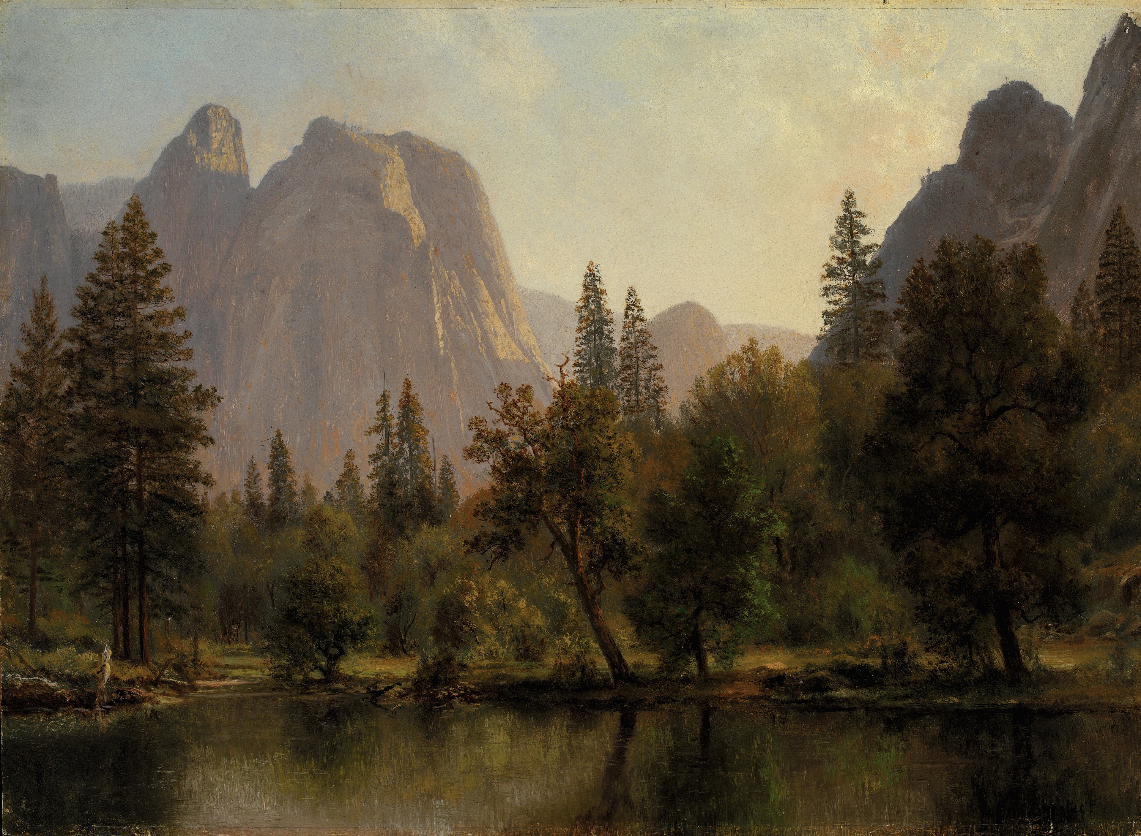 Cathedral Rocks, vallée de Yosemite - Albert Bierstadt