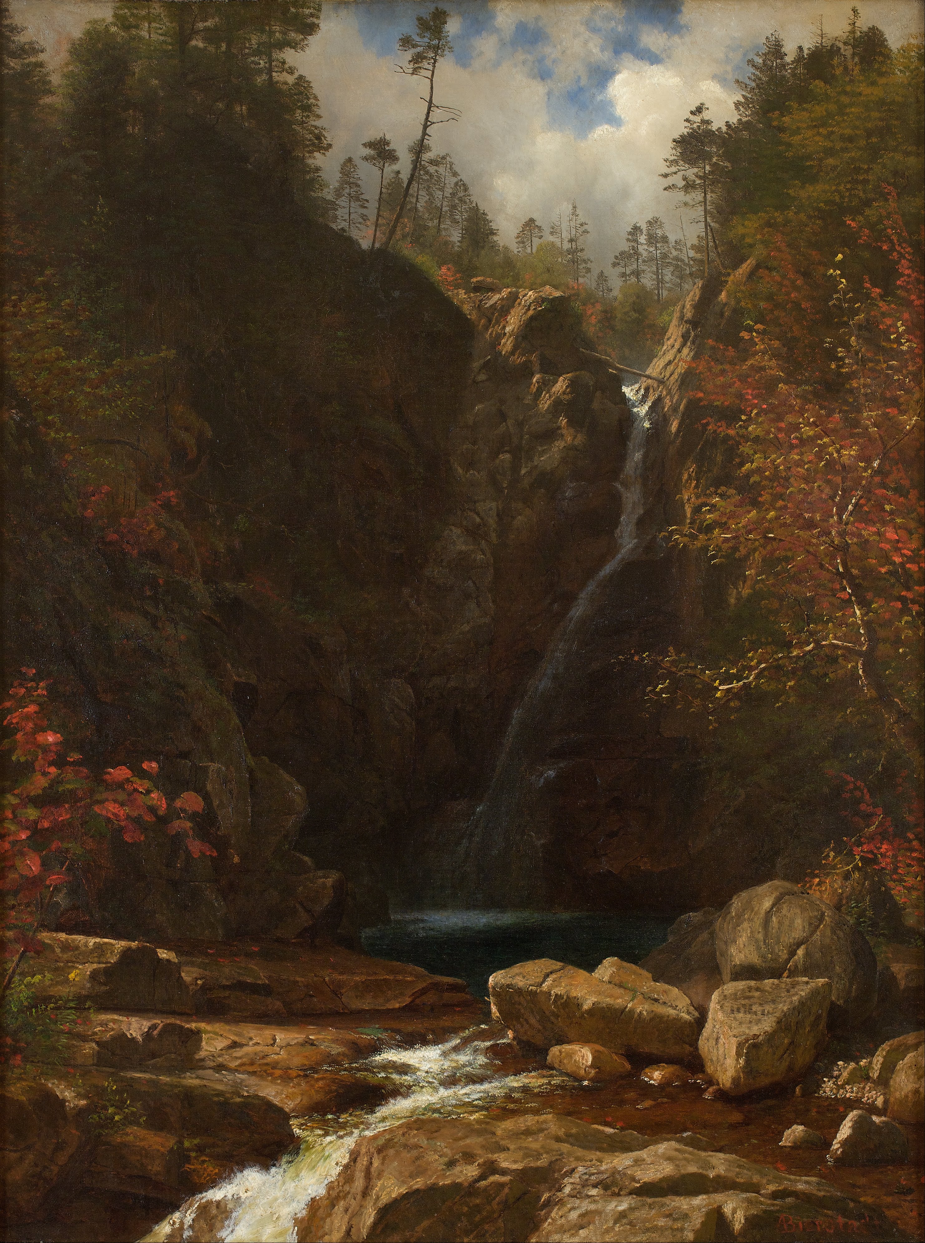 Chutes de Glen Ellis - Albert Bierstadt