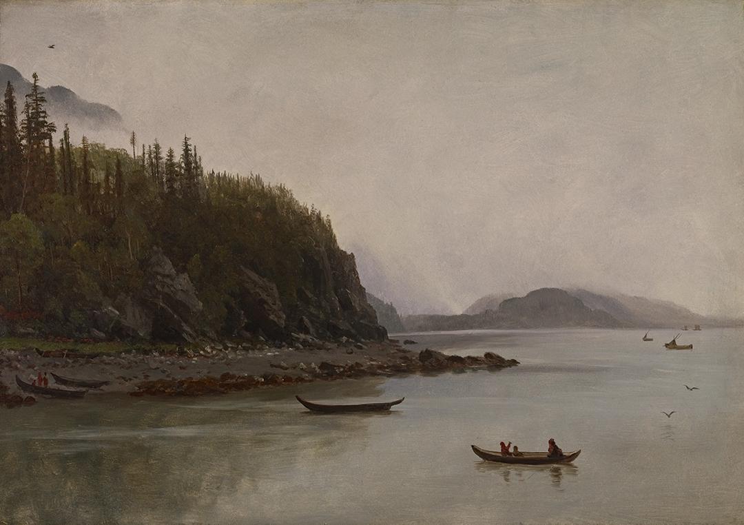 Pêche indienne - Albert Bierstadt