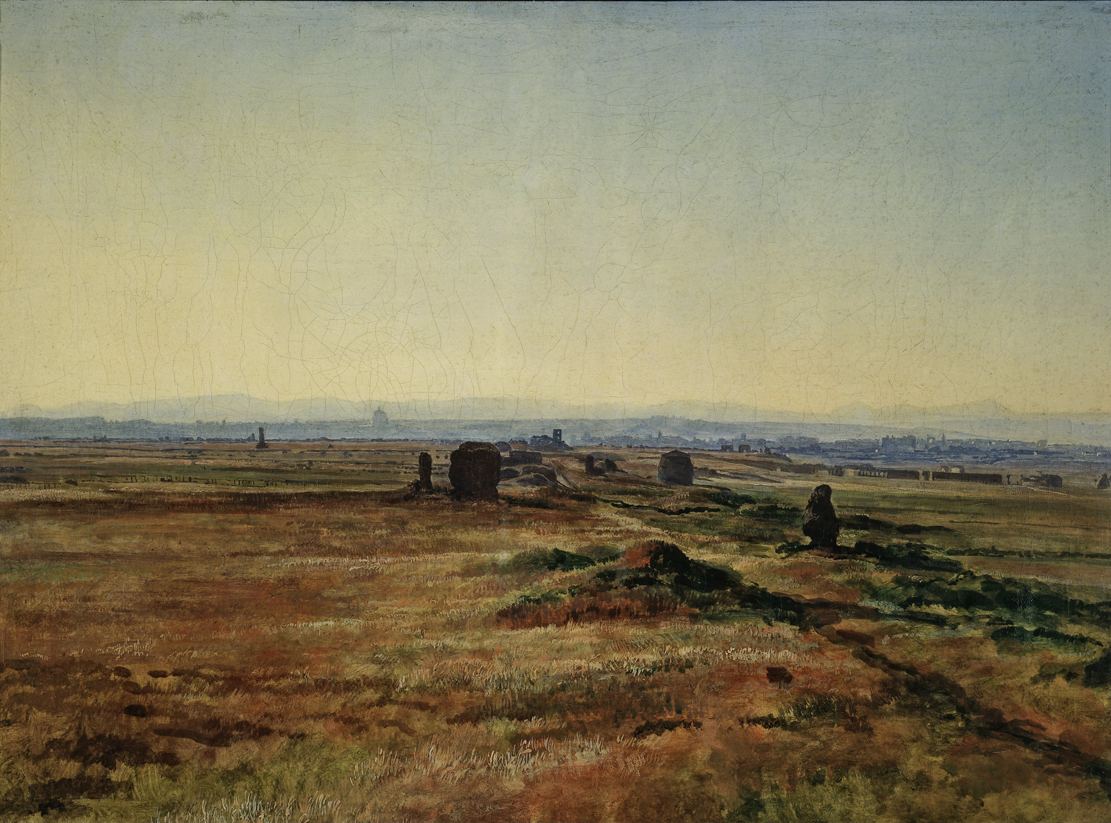 La Via Appia au soleil couchant - Alexandre Ivanov