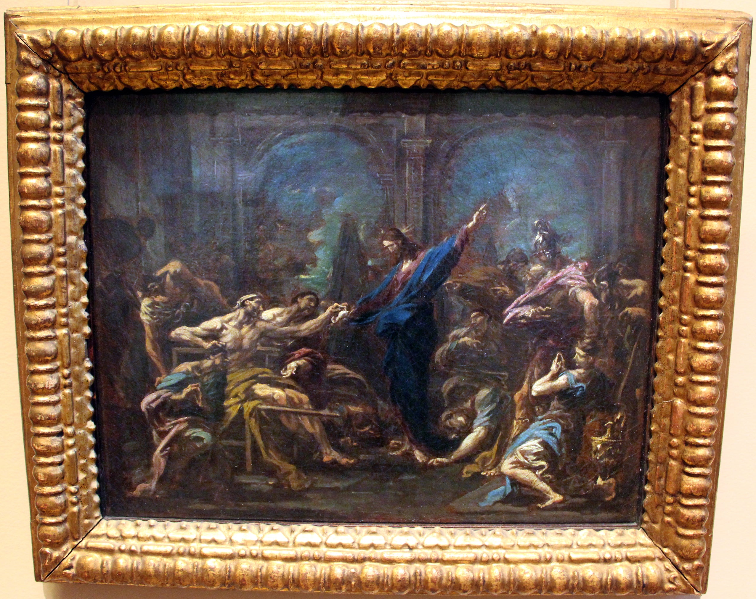 Le Christ guérissant le paralytique - Alessandro Magnasco image 1 copie peinte à la main à l’huile