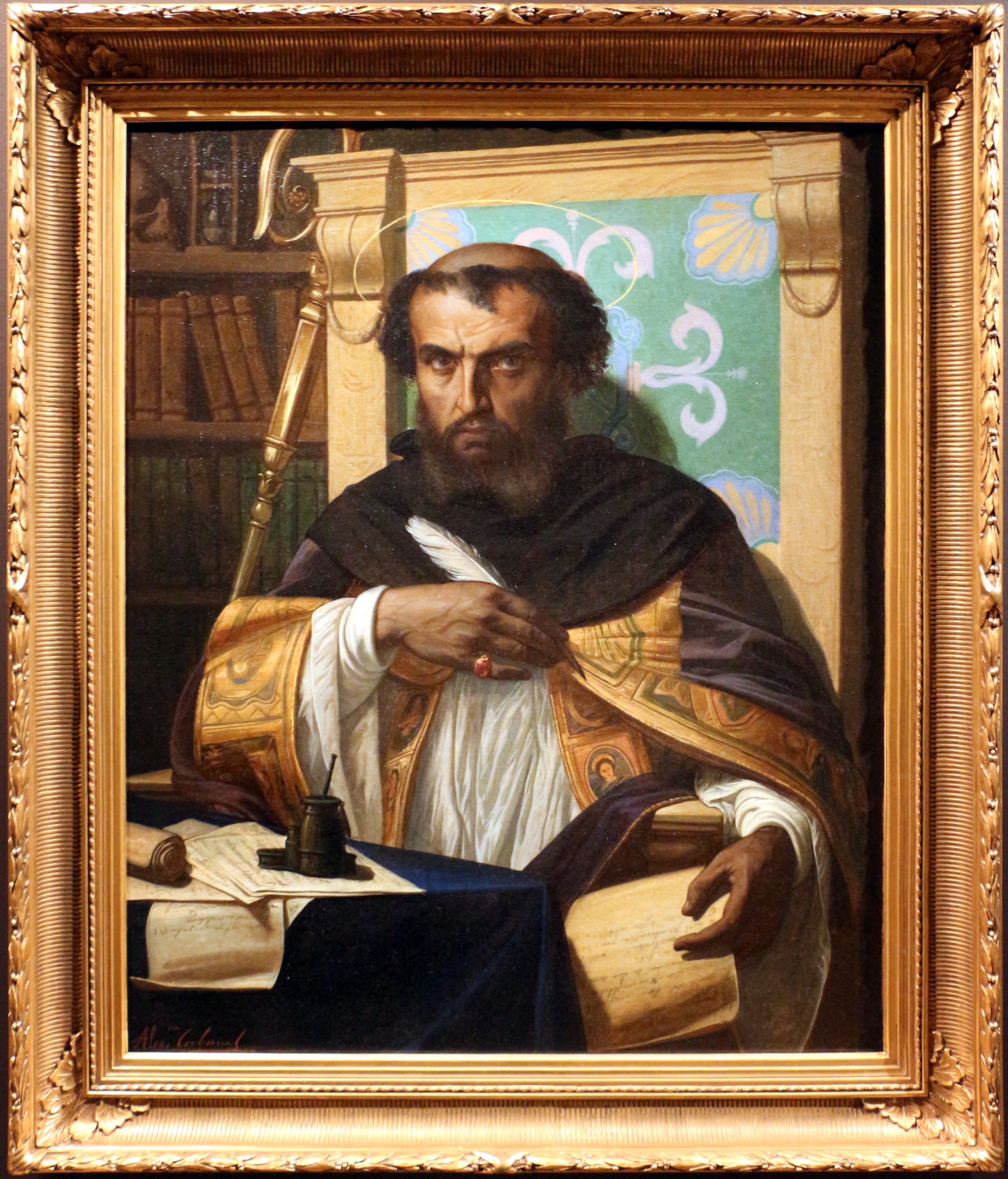 Saint Augustin dans son bureau - Alexandre Cabanel