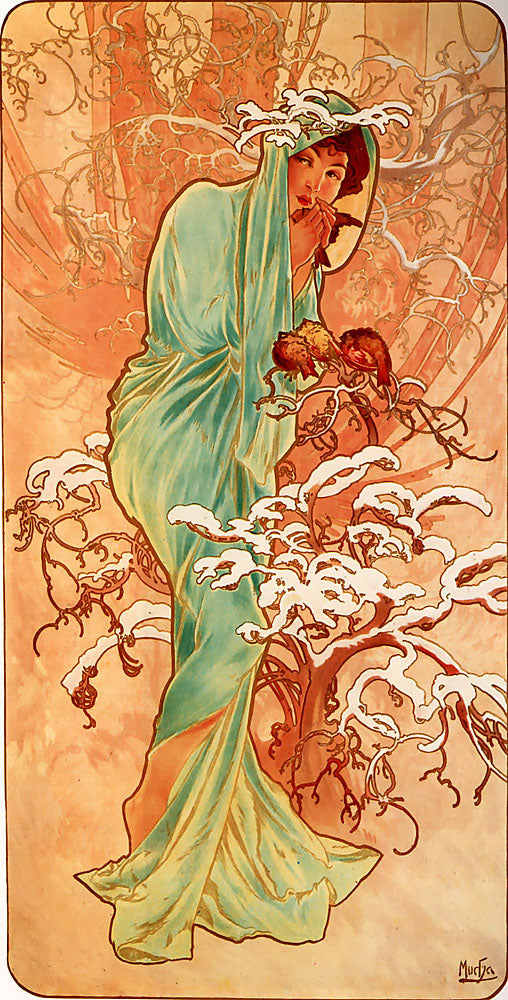 Les Saisons : l’Hiver - Alphonse Mucha