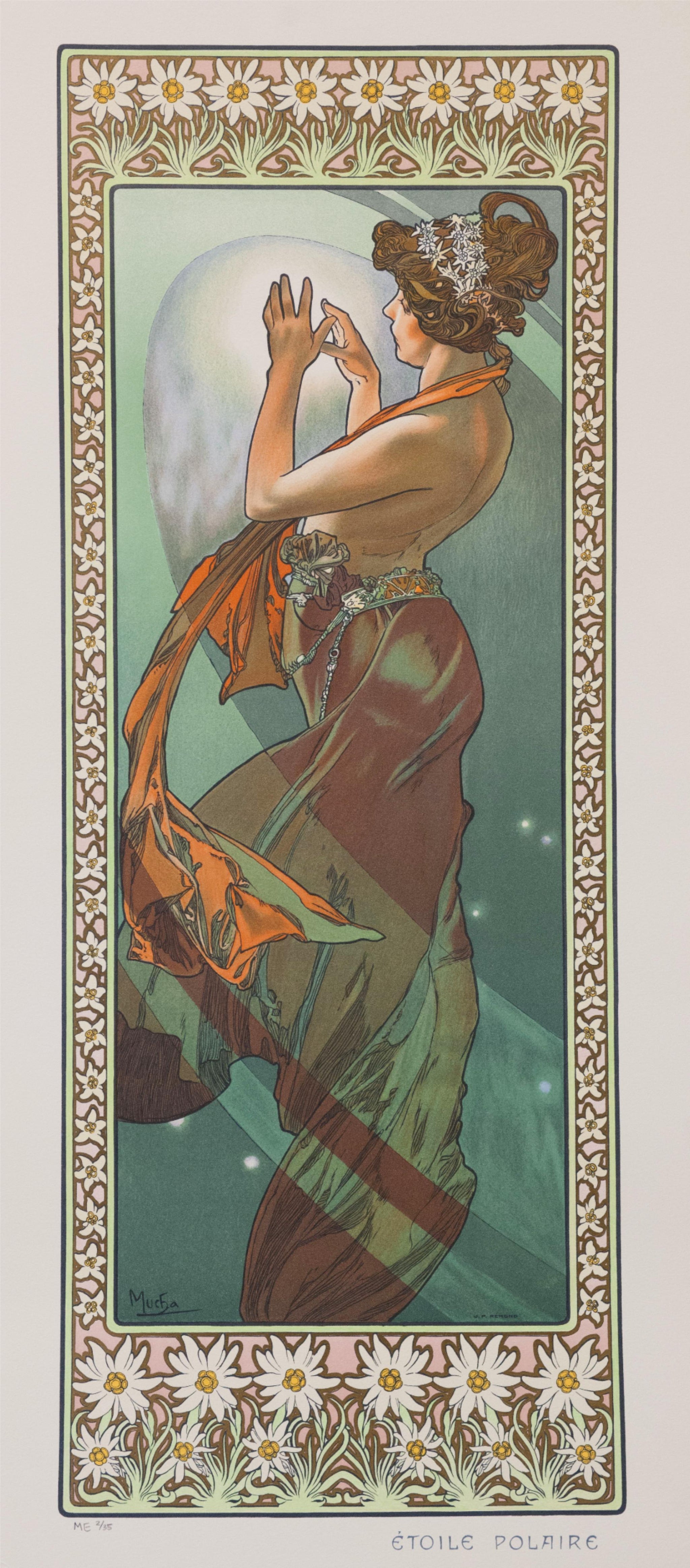 La Lune et les Étoiles : l’Étoile polaire — Alphonse Mucha