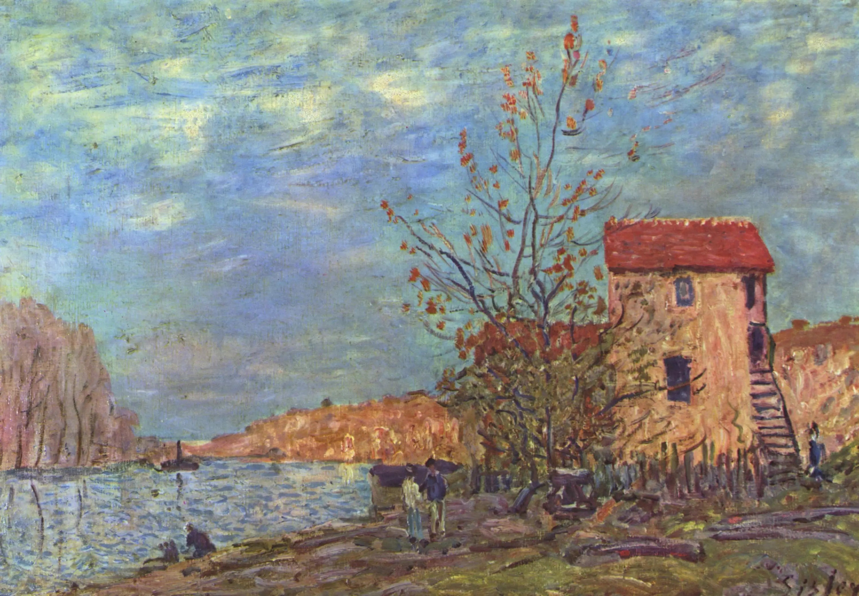 Reproduction du tableau « Le Loing à Moret - Alfred Sisley » par Alpha Reproduction en peinture à l’huile