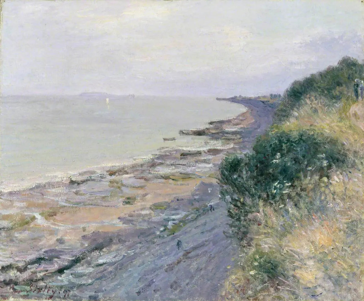 Reproduction du tableau « La falaise de Penarth, soir, marée basse - Alfred Sisley » par Alpha Reproduction en peinture à l’huile
