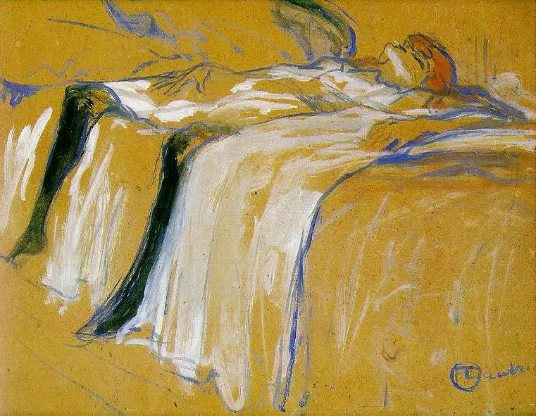 Reproduction du tableau « Seule - Henri de Toulouse-Lautrec » par Alpha Reproduction en peinture à l’huile