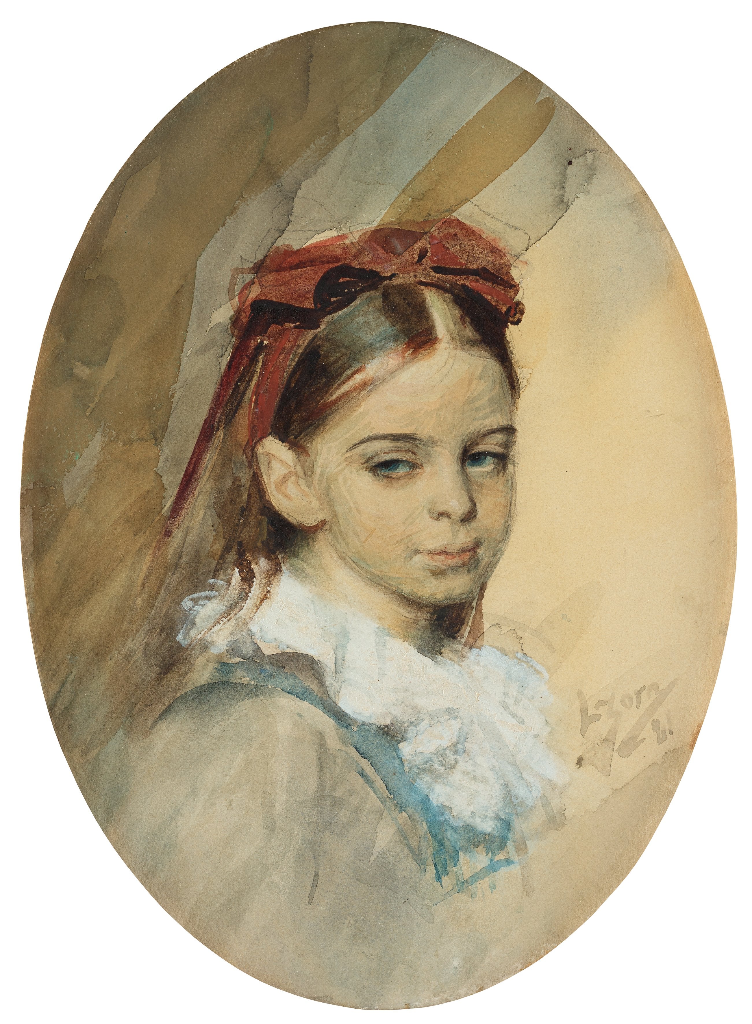 Portrait d'une fille - Anders Zorn