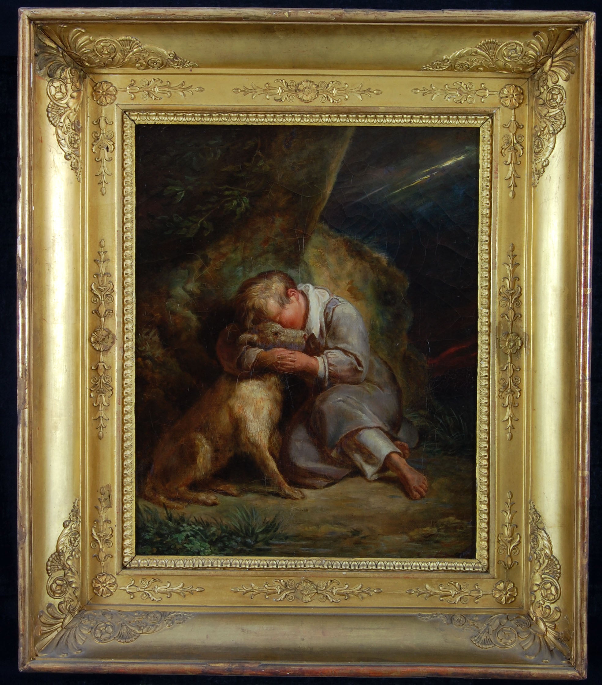 Enfant avec chien - Ary Scheffer - Alpha Reproduction