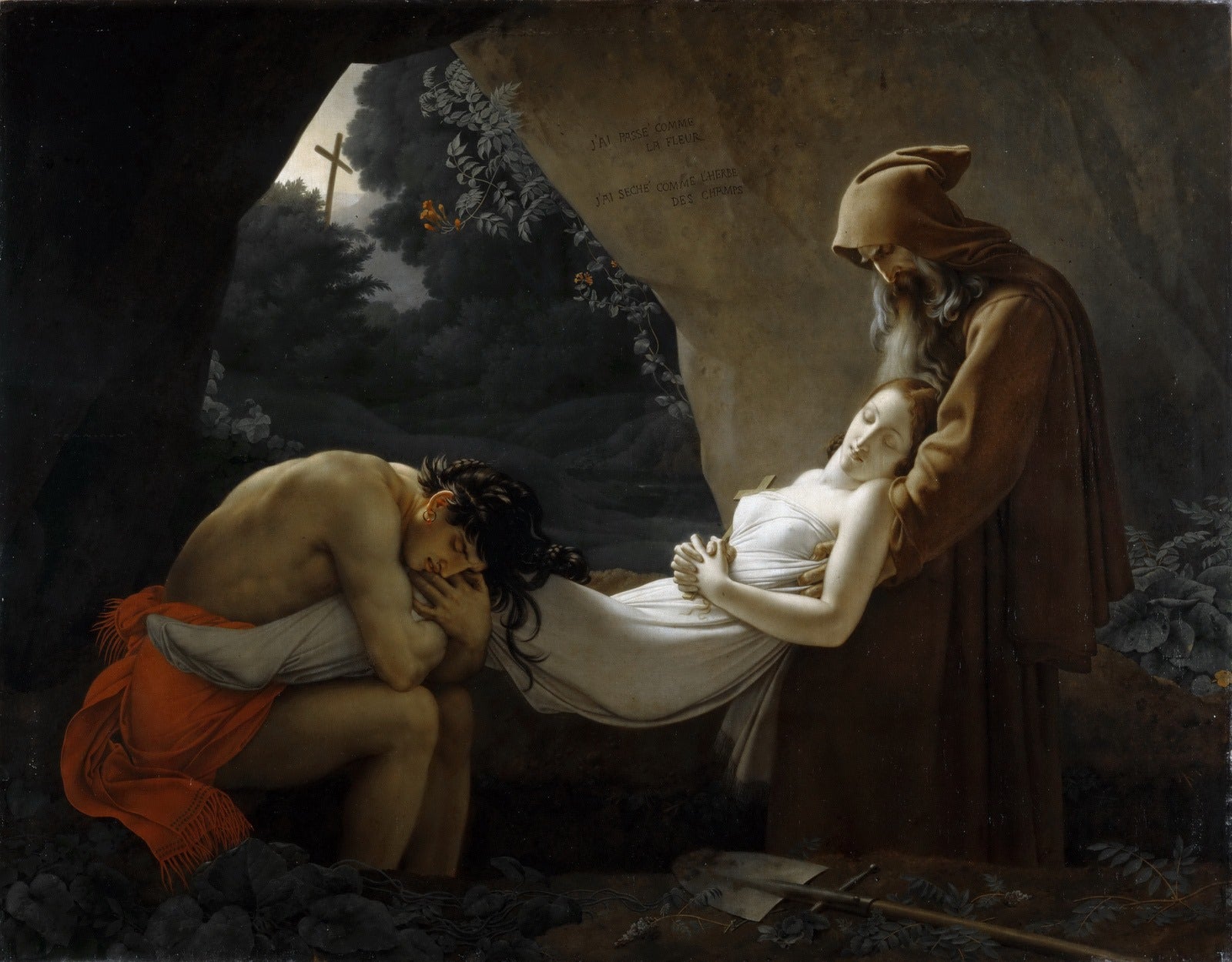 아탈라의 무덤에 누운 모습 - 앙 루이 지로데

Source:
La mise au tombeau d'Atala - Anne-Louis Girodet