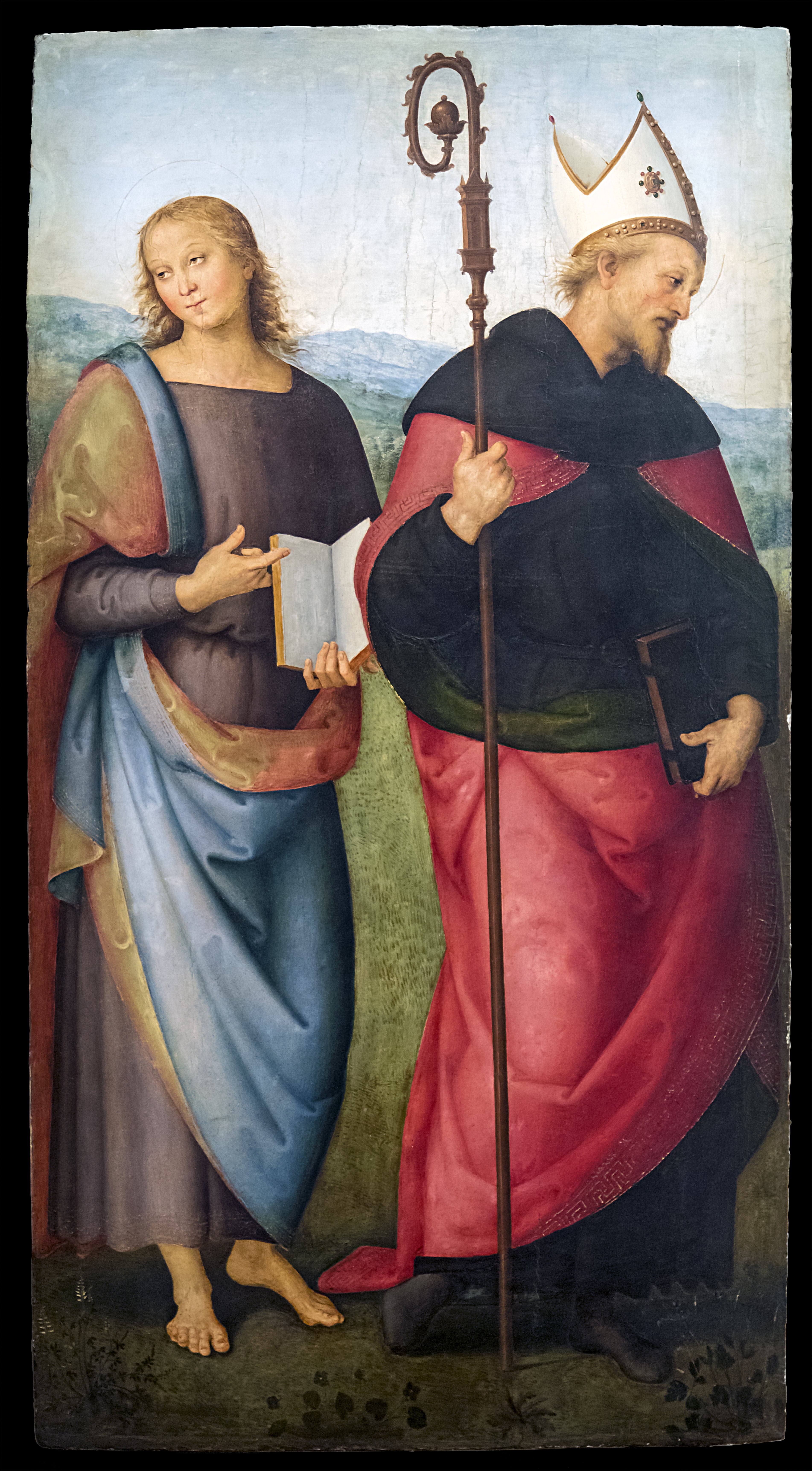 Saint Jean l'Évangéliste et Saint Augustin - Pietro Perugino