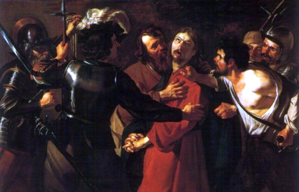 L'arrestation de Jésus-Christ - Dirck van Baburen image 1 copie de tableau peinte à la main