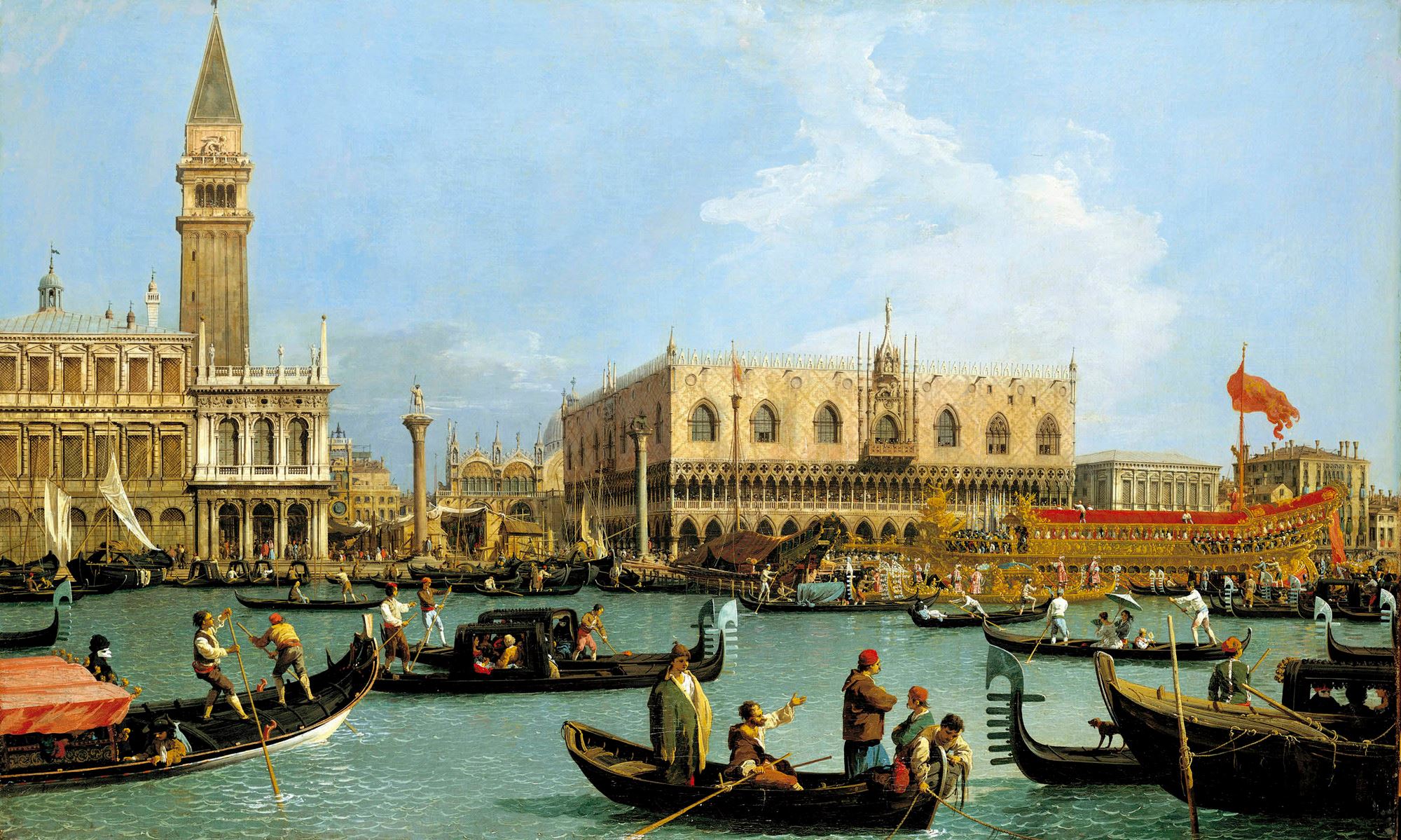 Venise : le bacino di San Marco le jour de l'Ascension - Canaletto