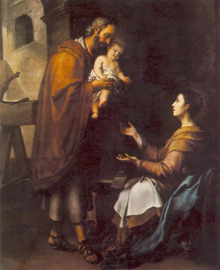 La Sainte Famille - Bartolomé Esteban Murillo image 1 copie de tableau peinte à la main