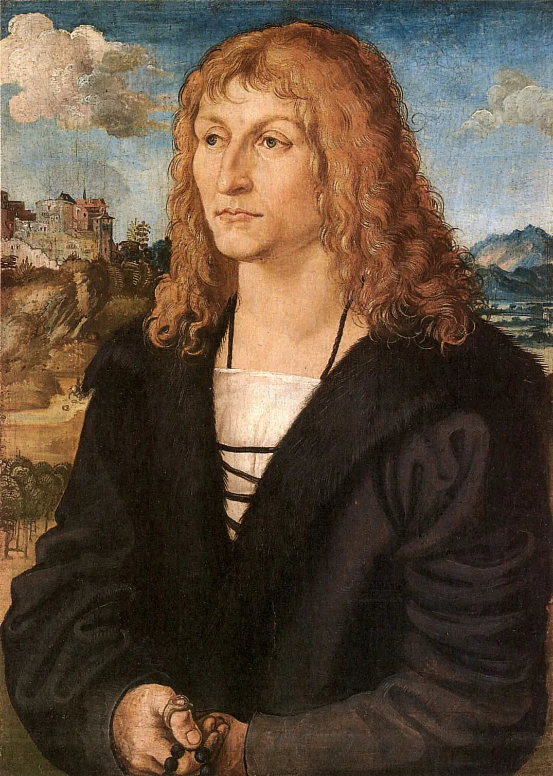 Portrait d’un jeune homme rasé de près - Lucas Cranach the Elder - Alpha Reproduction